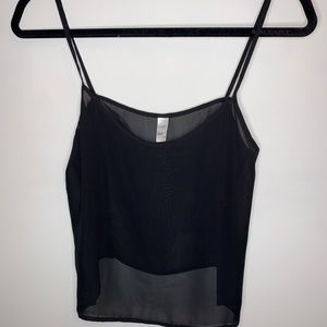 American Apparel Chiffon Crop Tank
